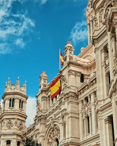 Vista de edificios de oficinas en Madrid